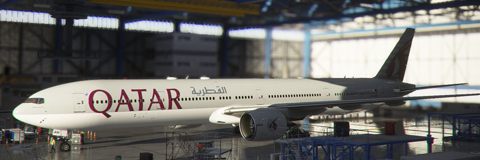 Boeing 777-300ER Qatar A7-BAW