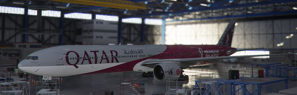 Boeing 777-300ER Qatar World Cup 2022 A7-BEB brandnew