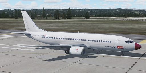 737-300 Norwegian 737 with Rednose