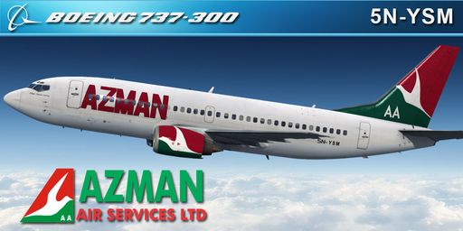 CS 737-300 AZMAN AIR 5N-YSM