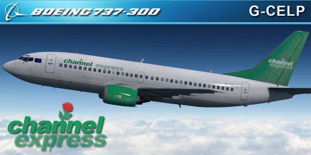 CS 737-300 CHANNEL EXPRESS G-CELP