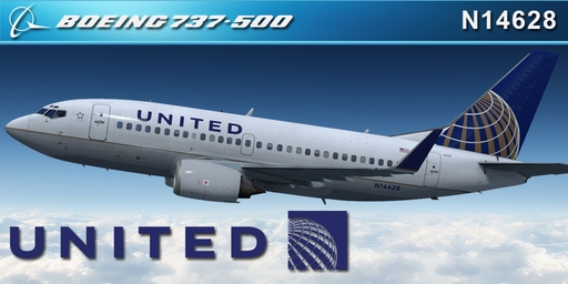 CS 737-500 UNITED AIRLINES N14628