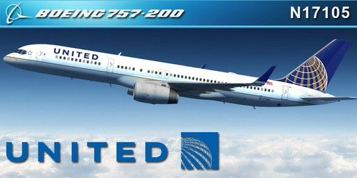 757-200 UNITED AIRLINES N17105