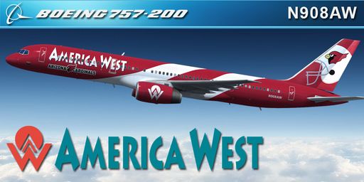 CS 757-200 AMERICA WEST N908AW