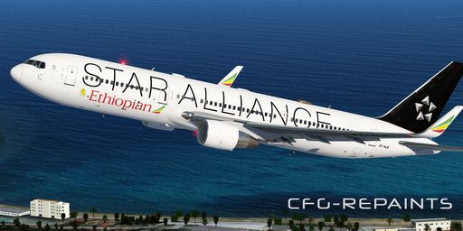 CS 767-300ER Ethiopian Airlines ET-ALO Star Alliance